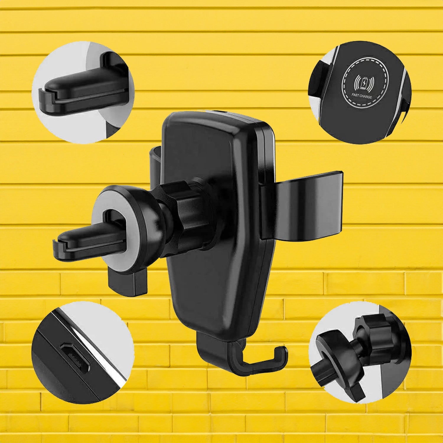 7042 Car Phone Holder Wireless Car Charger 10W Qi Fast Charging Car Charger Gravity Auto Clamping 360° Rotation Air Vent Car Mount Holder 7042 Car Phone Holder Wireless Car Charger 10W Qi Fast Charging Car Charger Gravity Auto Clamping 360° Rotation Air Vent Car Mount Holder